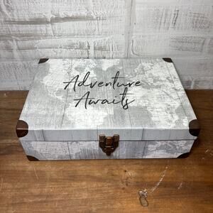 Adventure Awaits Vintage Style Keepsake Box